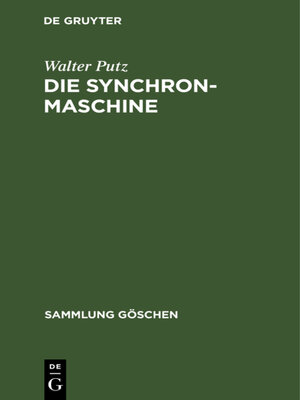 cover image of Die Synchronmaschine